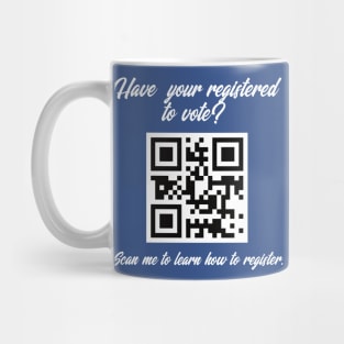 Register to Vote QR Code Mug